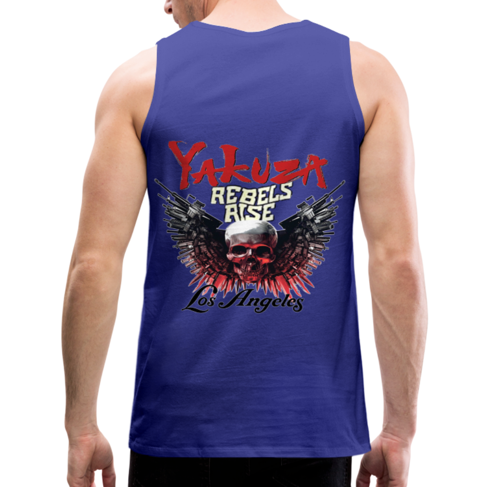 Männer Premium Tanktop T-Shirt Yakuza Muskelshirt Achselshirt - Königsblau