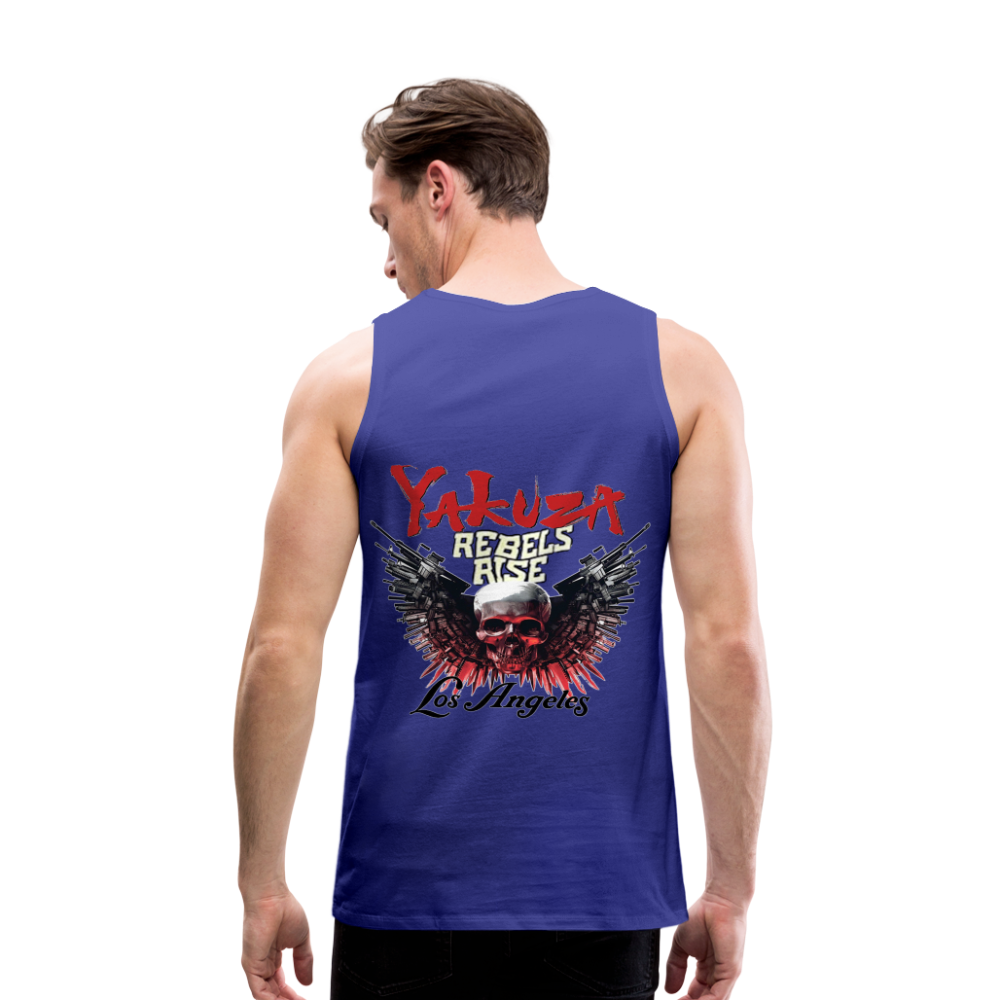 Männer Premium Tanktop T-Shirt Yakuza Muskelshirt Achselshirt - Königsblau