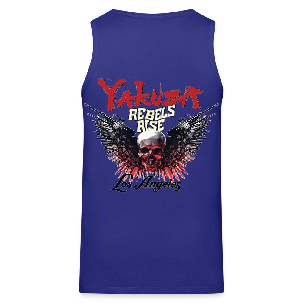 Männer Premium Tanktop T-Shirt Yakuza Muskelshirt Achselshirt - Königsblau