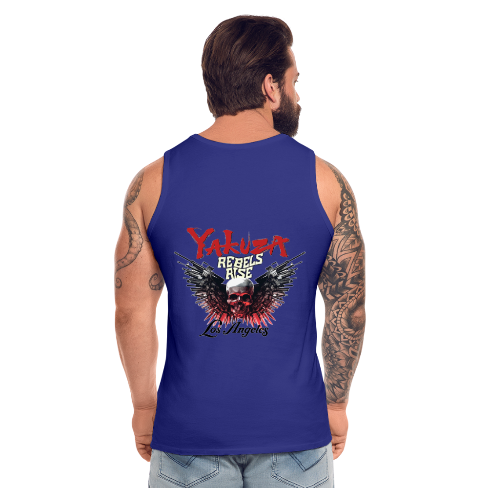 Männer Premium Tanktop T-Shirt Yakuza Muskelshirt Achselshirt - Königsblau