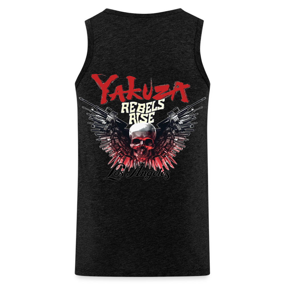 Männer Premium Tanktop T-Shirt Yakuza Muskelshirt Achselshirt - Anthrazit