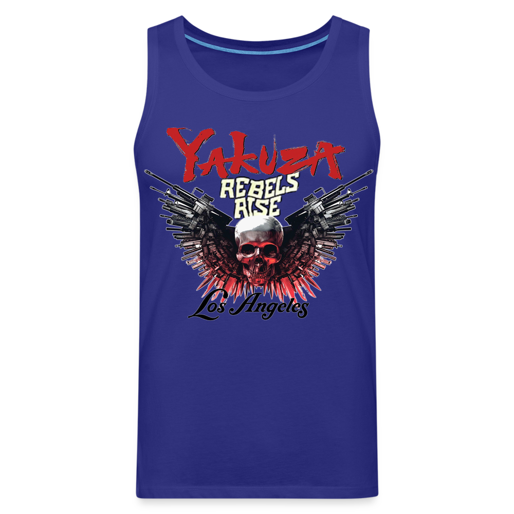 Männer Premium Tanktop T-Shirt Yakuza Muskelshirt Achselshirt - Königsblau