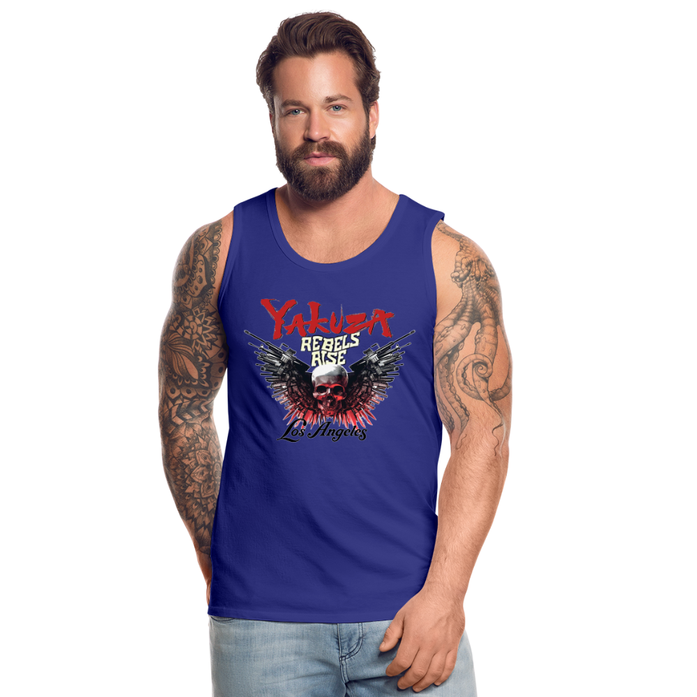 Männer Premium Tanktop T-Shirt Yakuza Muskelshirt Achselshirt - Königsblau