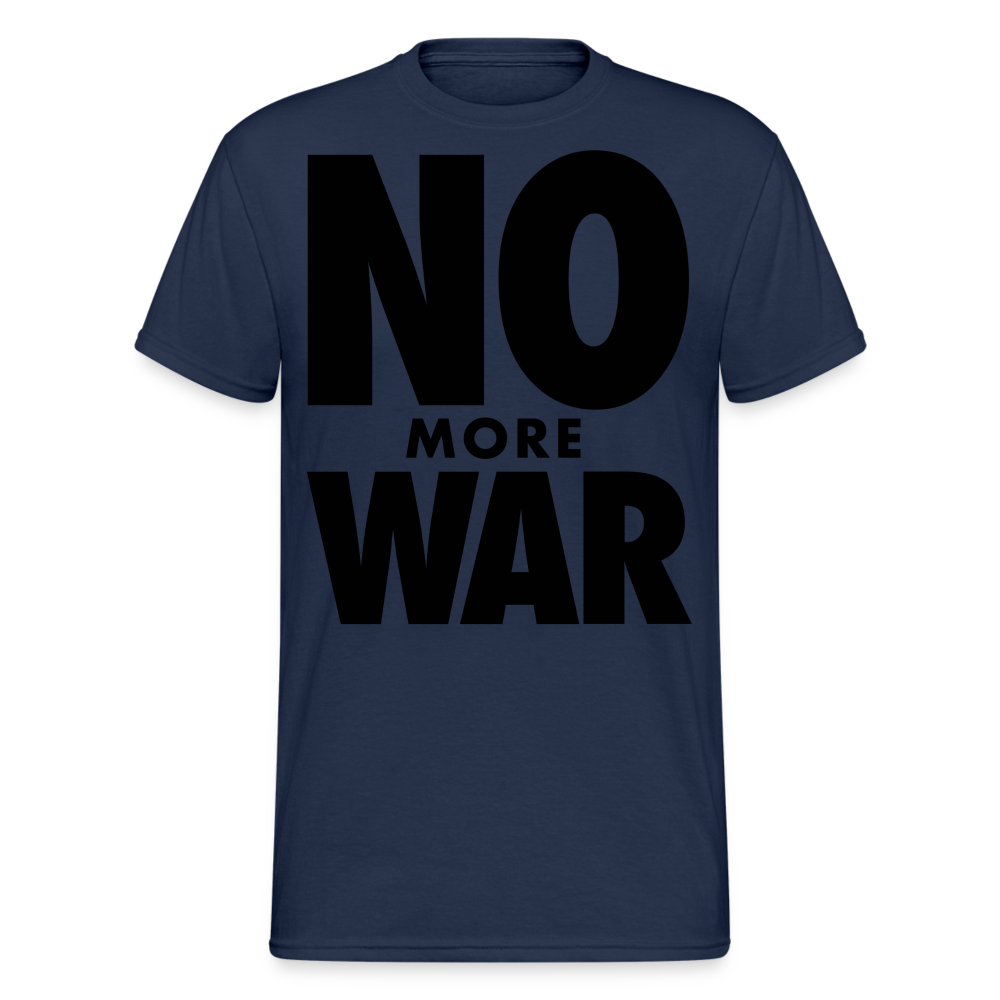 Herren No More War T-Shirt Rundhals Unisex Streetwear Gildan 100% Baumwolle - Navy