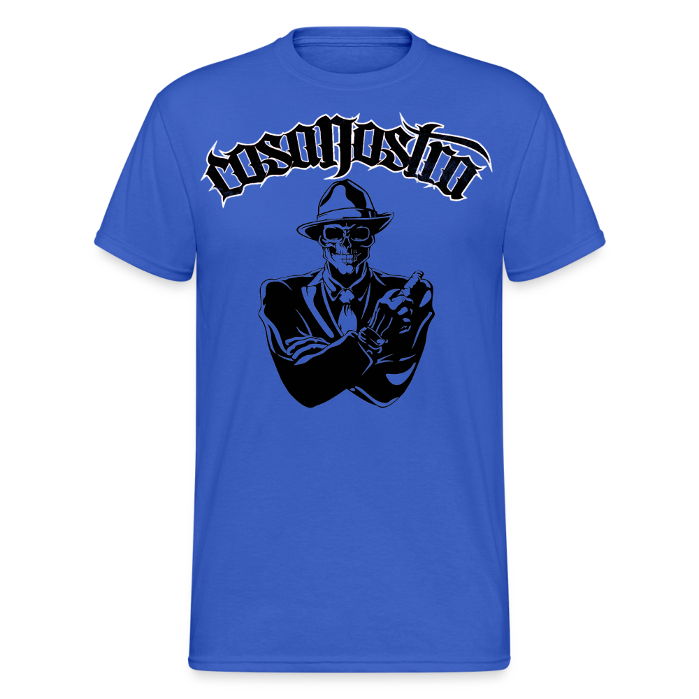 Herren COSANOSTRA T-Shirt Rundhals Unisex Streetwear Gildan 100% Baumwolle - Königsblau
