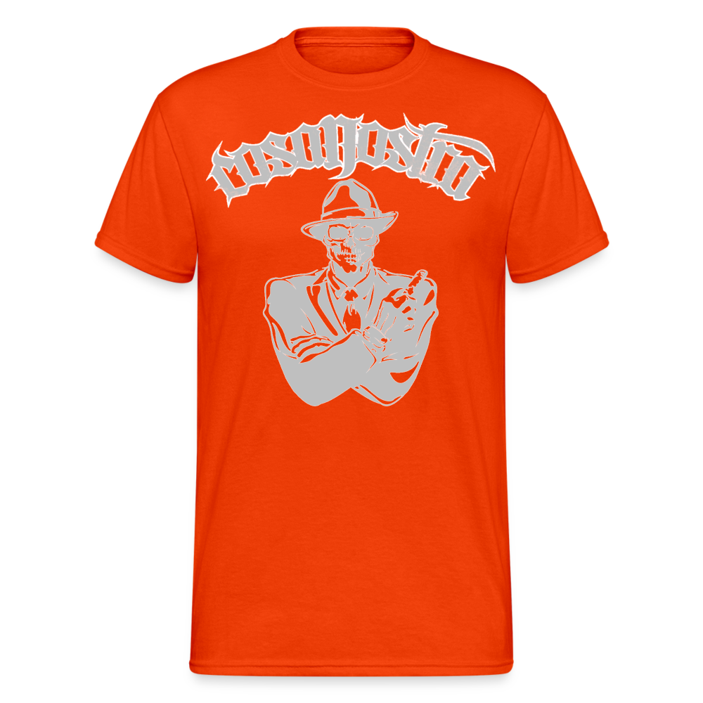 Herren COSANOSTRA T-Shirt Rundhals Unisex Streetwear Gildan 100% Baumwolle - kräftig Orange