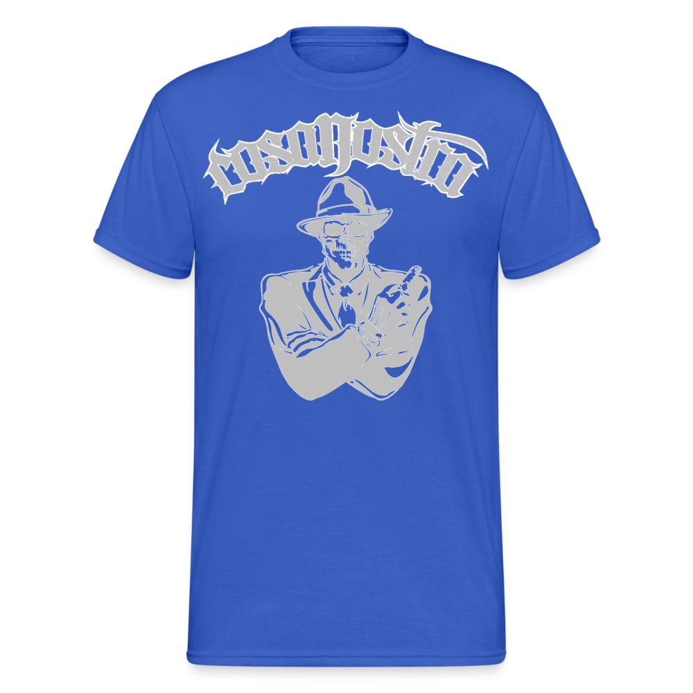 Herren COSANOSTRA T-Shirt Rundhals Unisex Streetwear Gildan 100% Baumwolle - Königsblau