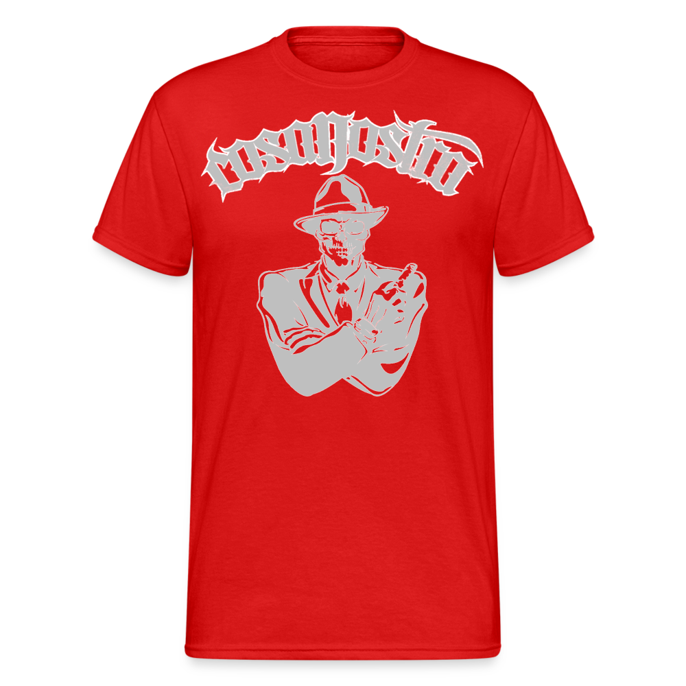 Herren COSANOSTRA T-Shirt Rundhals Unisex Streetwear Gildan 100% Baumwolle - Rot