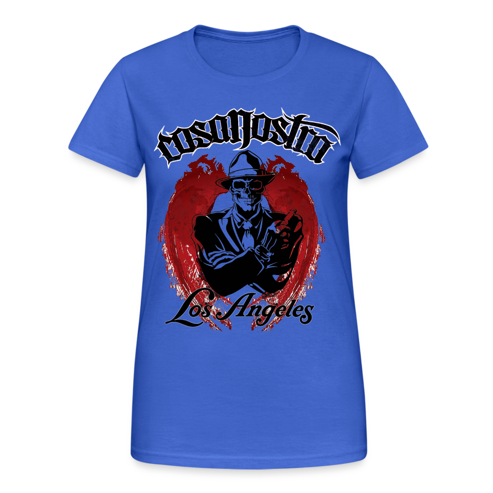 Frauen COSANOSTRA T-Shirt Rundhals Unisex Streetwear Gildan 100% Baumwolle - Königsblau
