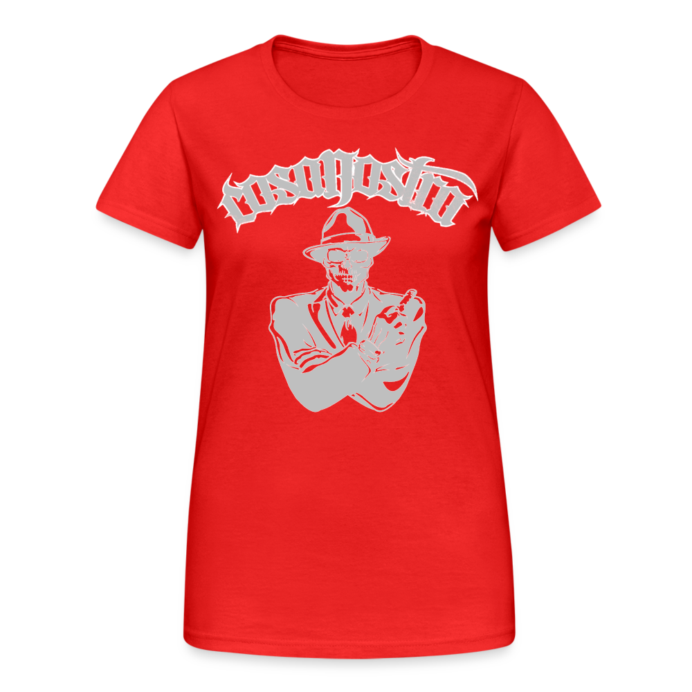 Frauen COSANOSTRA T-Shirt Rundhals Unisex Streetwear Gildan 100% Baumwolle - Rot