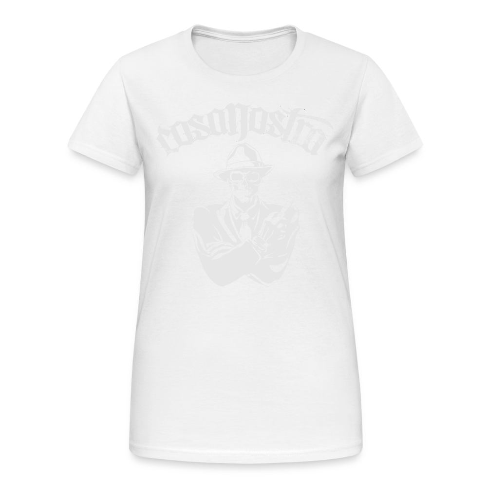 Frauen COSANOSTRA T-Shirt Rundhals Unisex Streetwear Gildan 100% Baumwolle - weiß