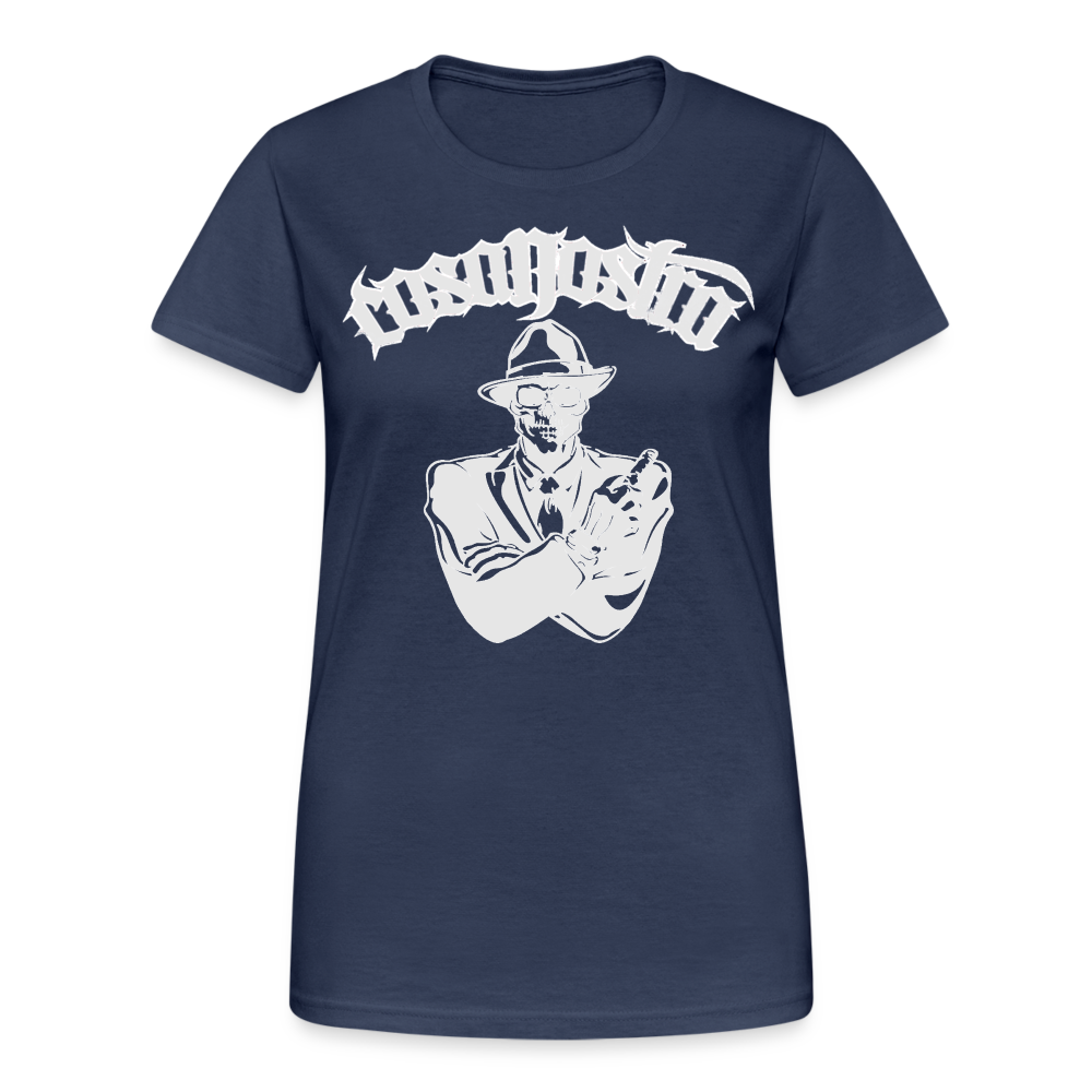 Frauen COSANOSTRA T-Shirt Rundhals Unisex Streetwear Gildan 100% Baumwolle - Navy