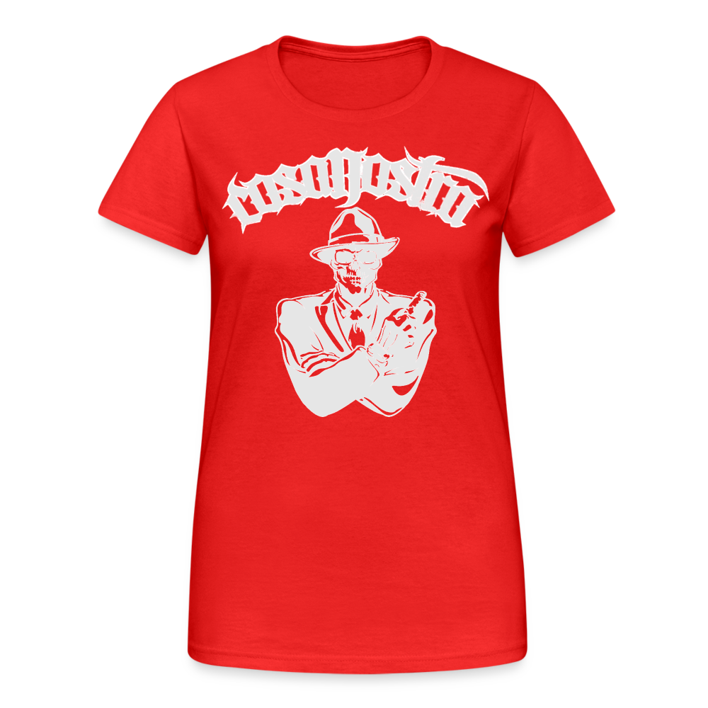 Frauen COSANOSTRA T-Shirt Rundhals Unisex Streetwear Gildan 100% Baumwolle - Rot