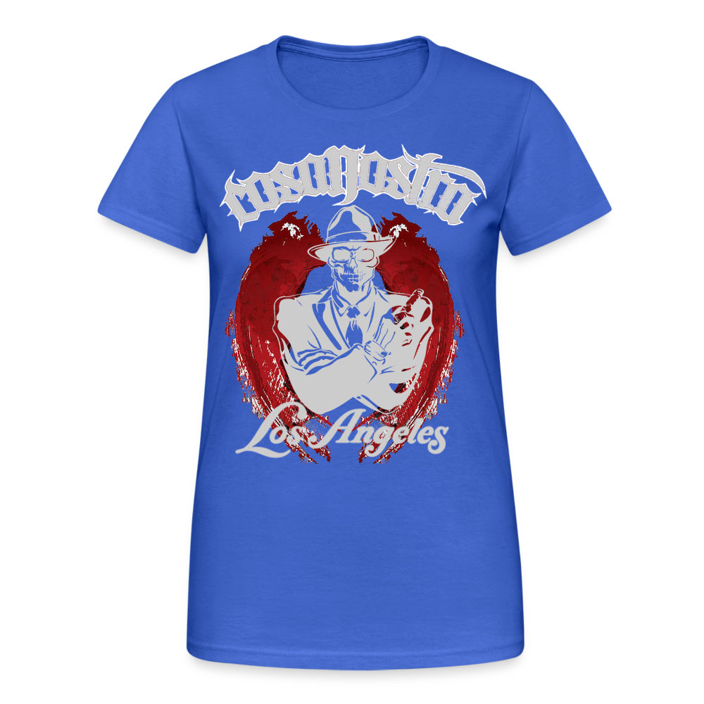 Frauen COSANOSTRA T-Shirt Rundhals Unisex Streetwear Gildan 100% Baumwolle - Königsblau