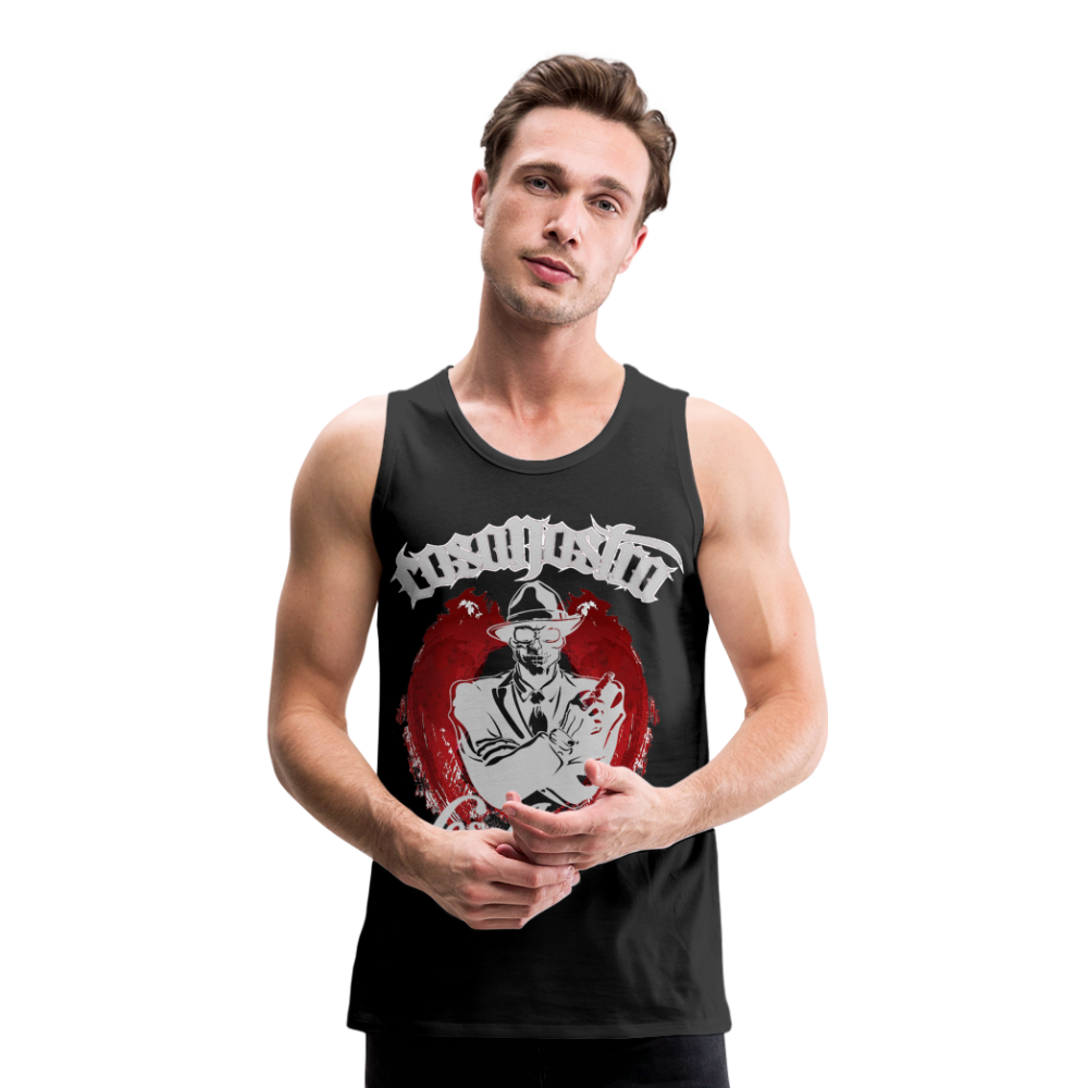 Männer Tank Top Tanktop T-Shirt Muskelshirt Achselshirt Sport Basic Unifarben Herren - Schwarz
