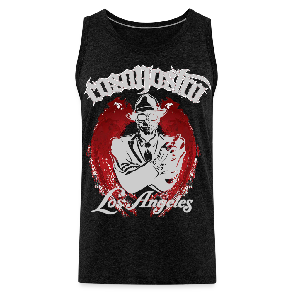 Männer Tank Top Tanktop T-Shirt Muskelshirt Achselshirt Sport Basic Unifarben Herren - Anthrazit