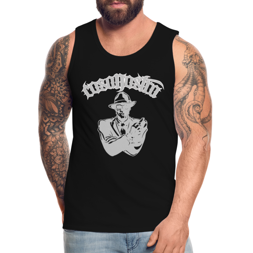 Tanktop COSANOSTRA T-Shirt Muskelshirt Achselshirt Sport Basic  Herren - Schwarz