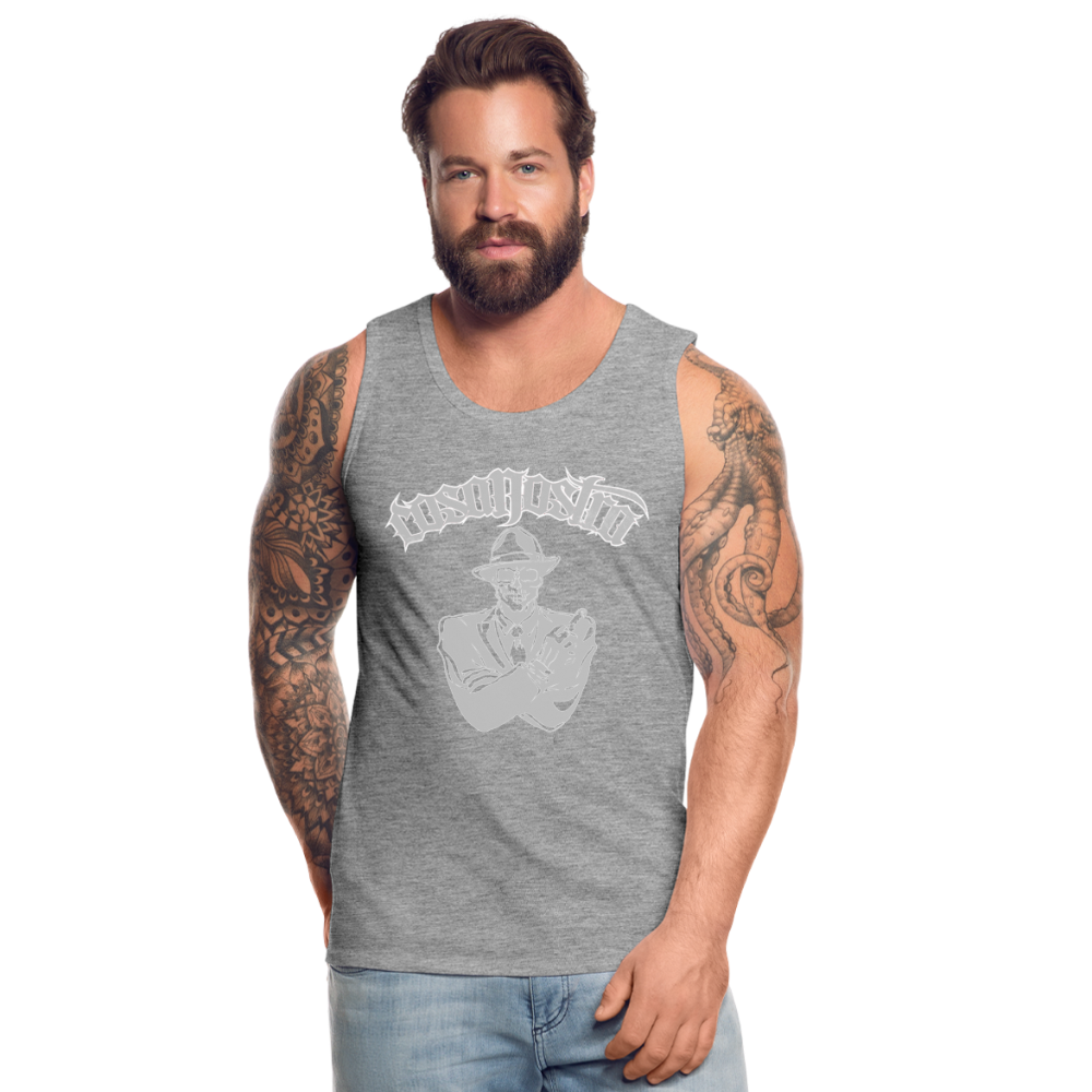 Tanktop COSANOSTRA T-Shirt Muskelshirt Achselshirt Sport Basic  Herren - Grau meliert