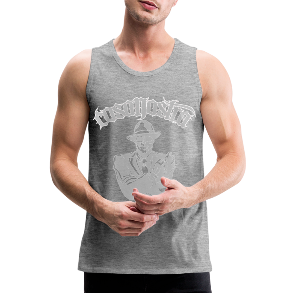 Tanktop COSANOSTRA T-Shirt Muskelshirt Achselshirt Sport Basic  Herren - Grau meliert