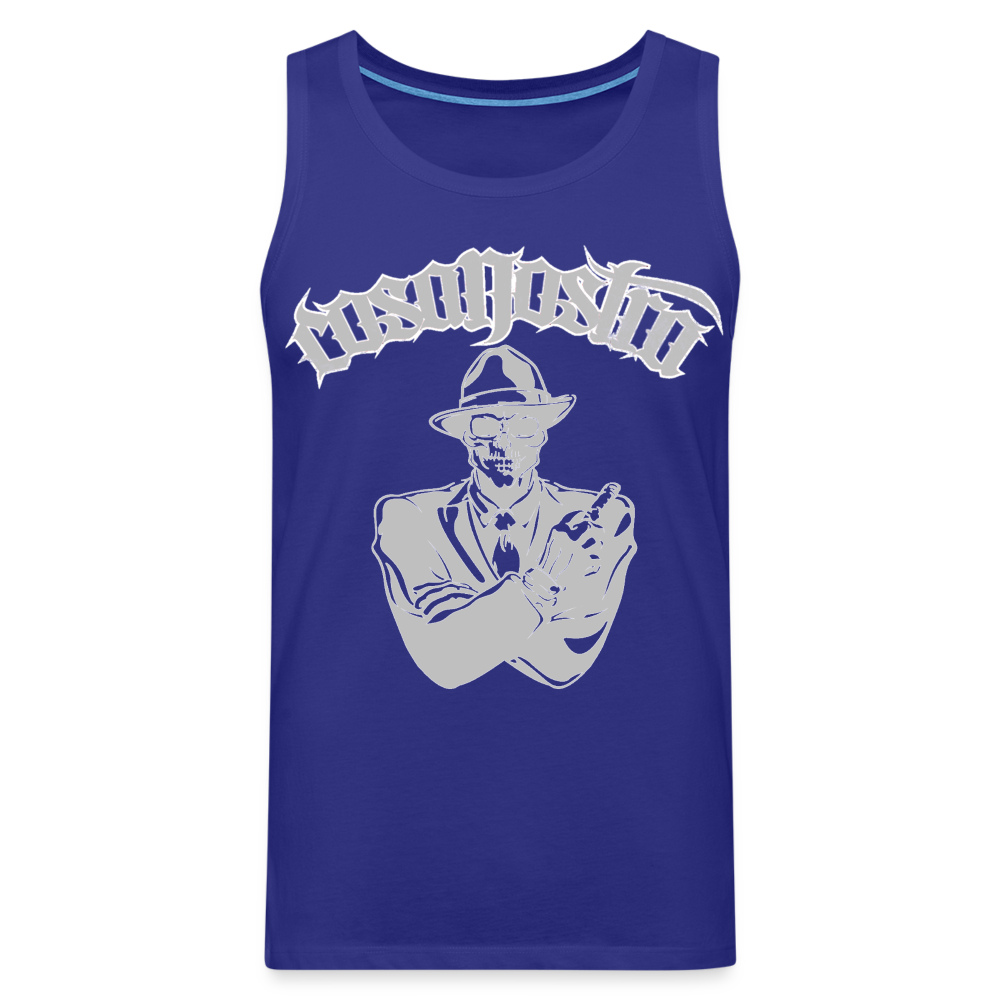 Tanktop COSANOSTRA T-Shirt Muskelshirt Achselshirt Sport Basic  Herren - Königsblau