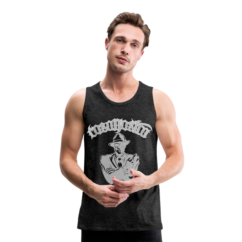 Tanktop COSANOSTRA T-Shirt Muskelshirt Achselshirt Sport Basic  Herren - Anthrazit