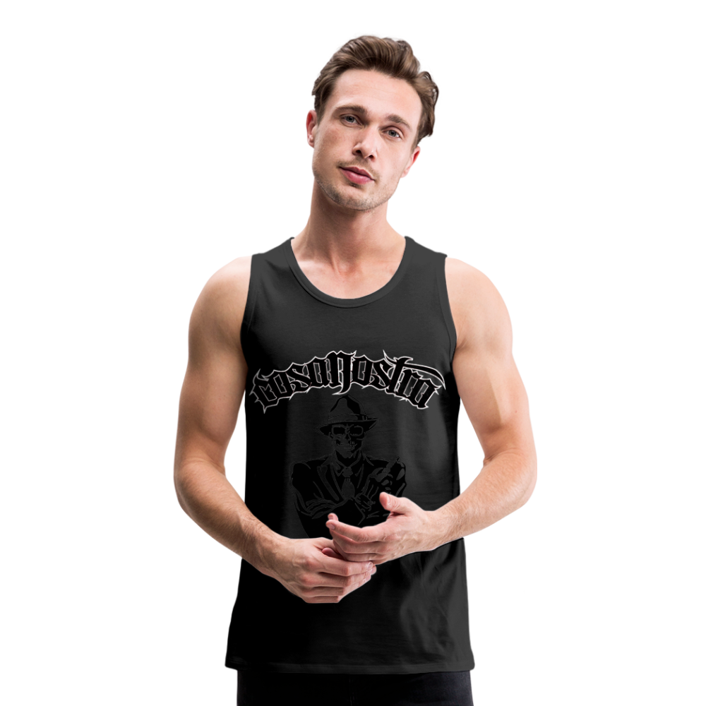 Tanktop T-Shirt COSANOSTRA Muskelshirt Achselshirt Sport Basic Herren - Schwarz