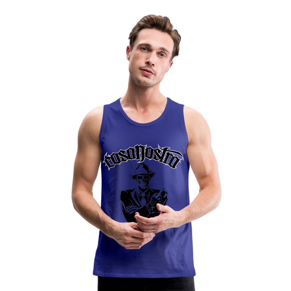 Tanktop T-Shirt COSANOSTRA Muskelshirt Achselshirt Sport Basic Herren - Königsblau