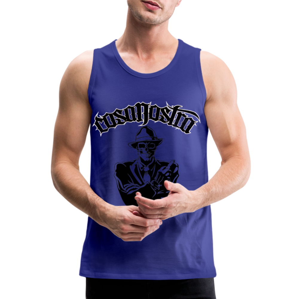 Tanktop T-Shirt COSANOSTRA Muskelshirt Achselshirt Sport Basic Herren - Königsblau