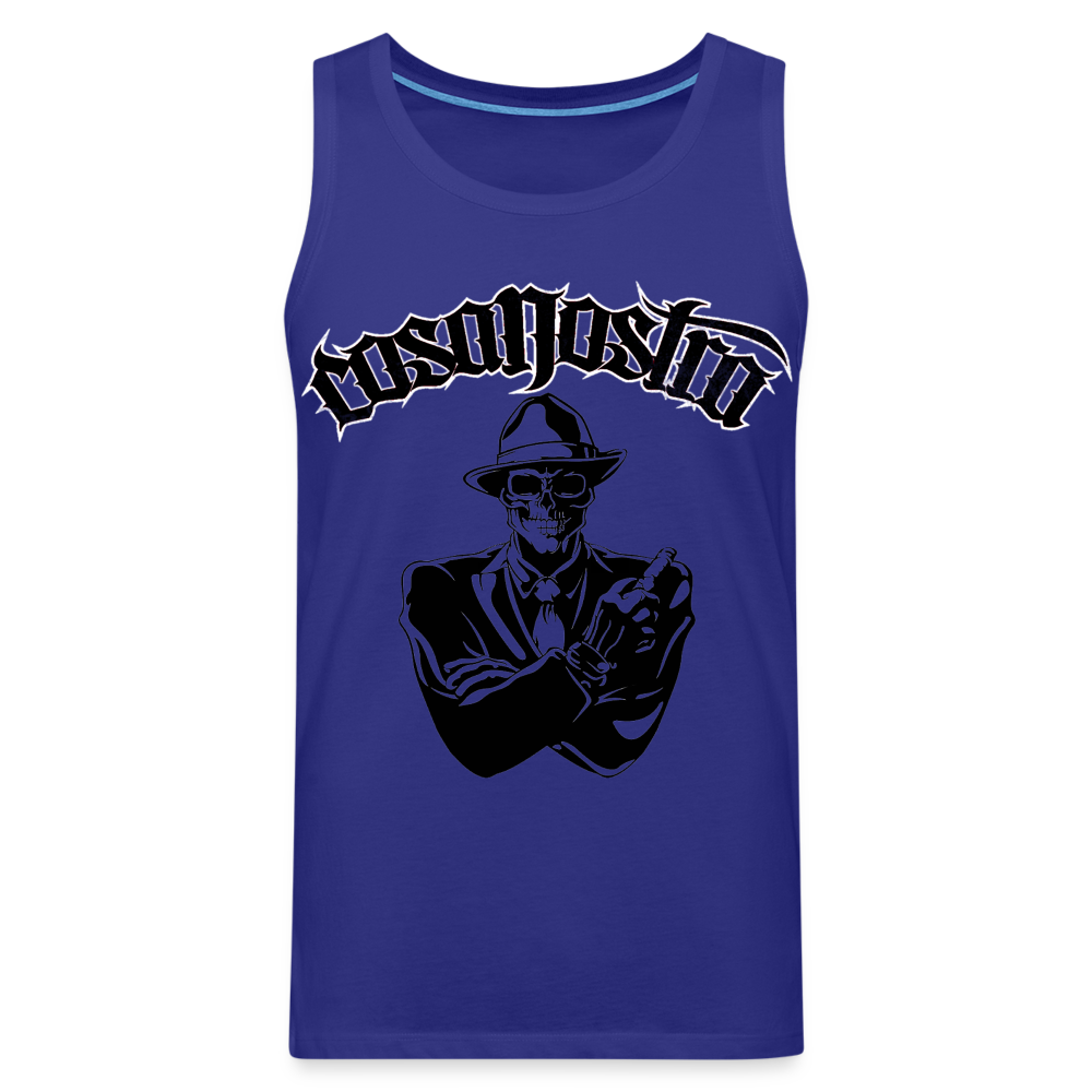 Tanktop T-Shirt COSANOSTRA Muskelshirt Achselshirt Sport Basic Herren - Königsblau