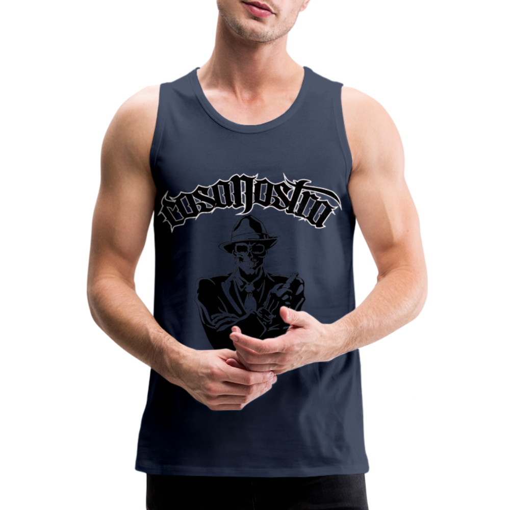 Tanktop T-Shirt COSANOSTRA Muskelshirt Achselshirt Sport Basic Herren - Navy