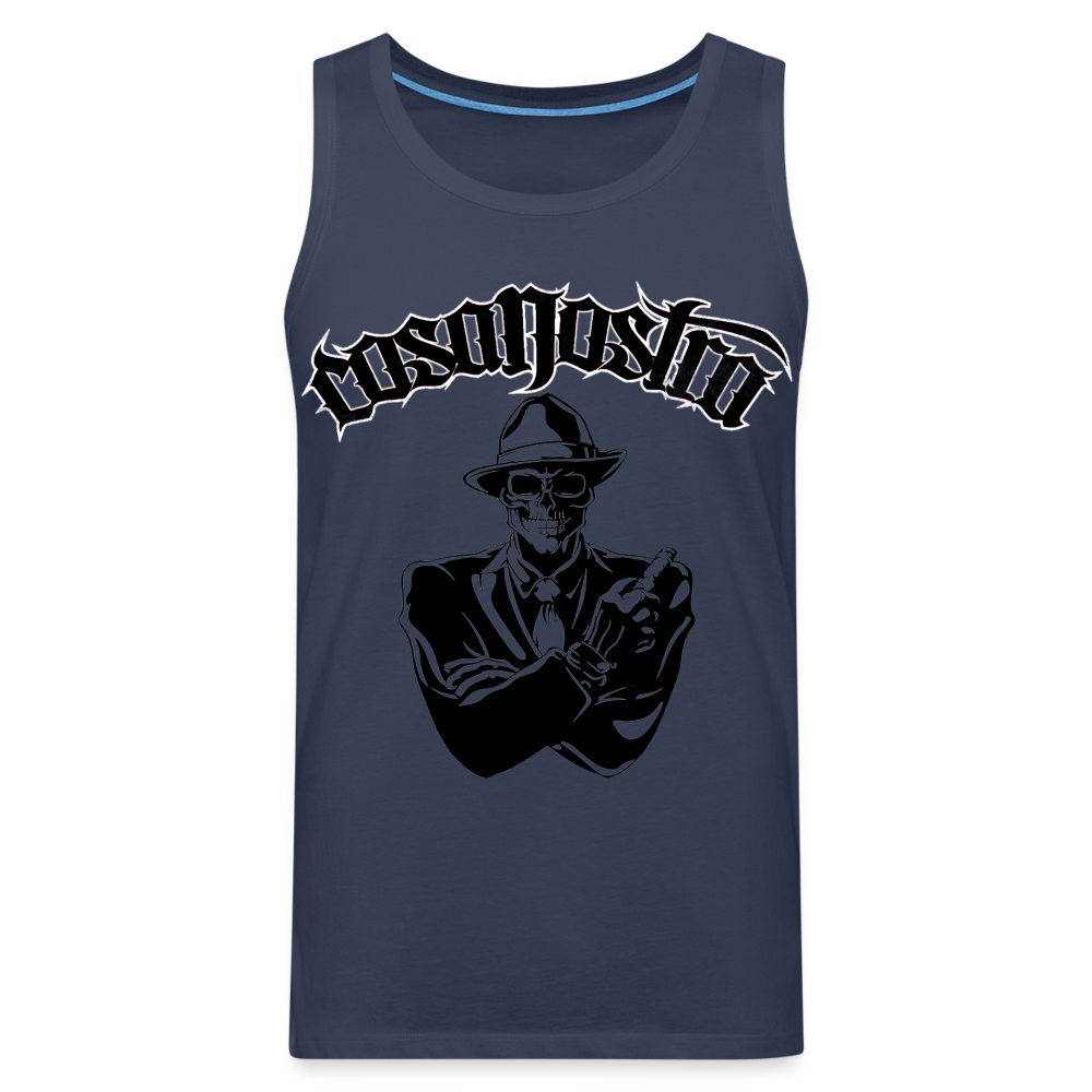 Tanktop T-Shirt COSANOSTRA Muskelshirt Achselshirt Sport Basic Herren - Navy