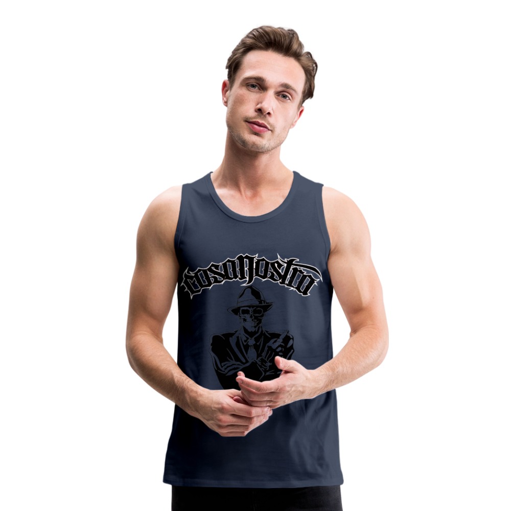 Tanktop T-Shirt COSANOSTRA Muskelshirt Achselshirt Sport Basic Herren - Navy