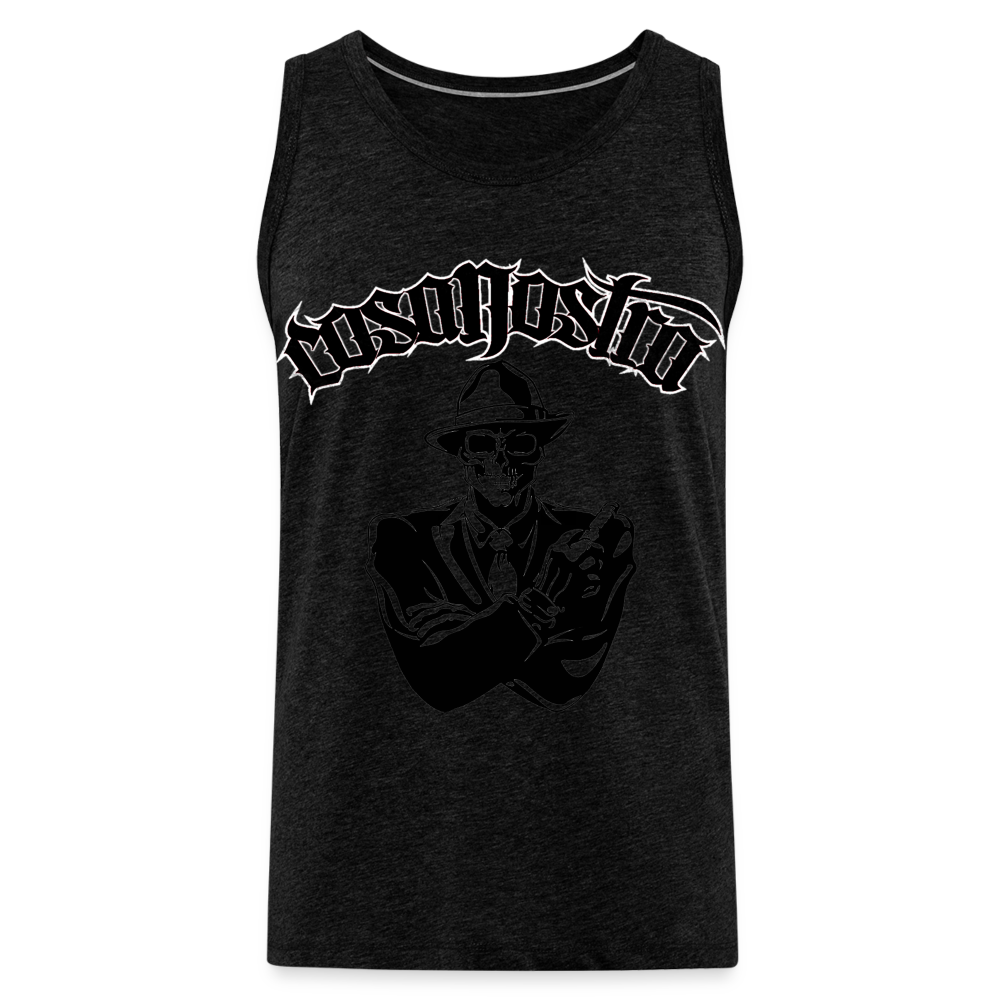 Tanktop T-Shirt COSANOSTRA Muskelshirt Achselshirt Sport Basic Herren - Anthrazit