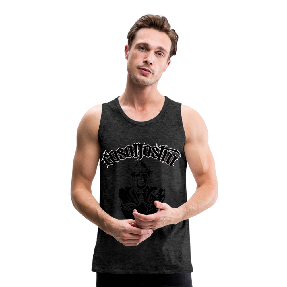 Tanktop T-Shirt COSANOSTRA Muskelshirt Achselshirt Sport Basic Herren - Anthrazit