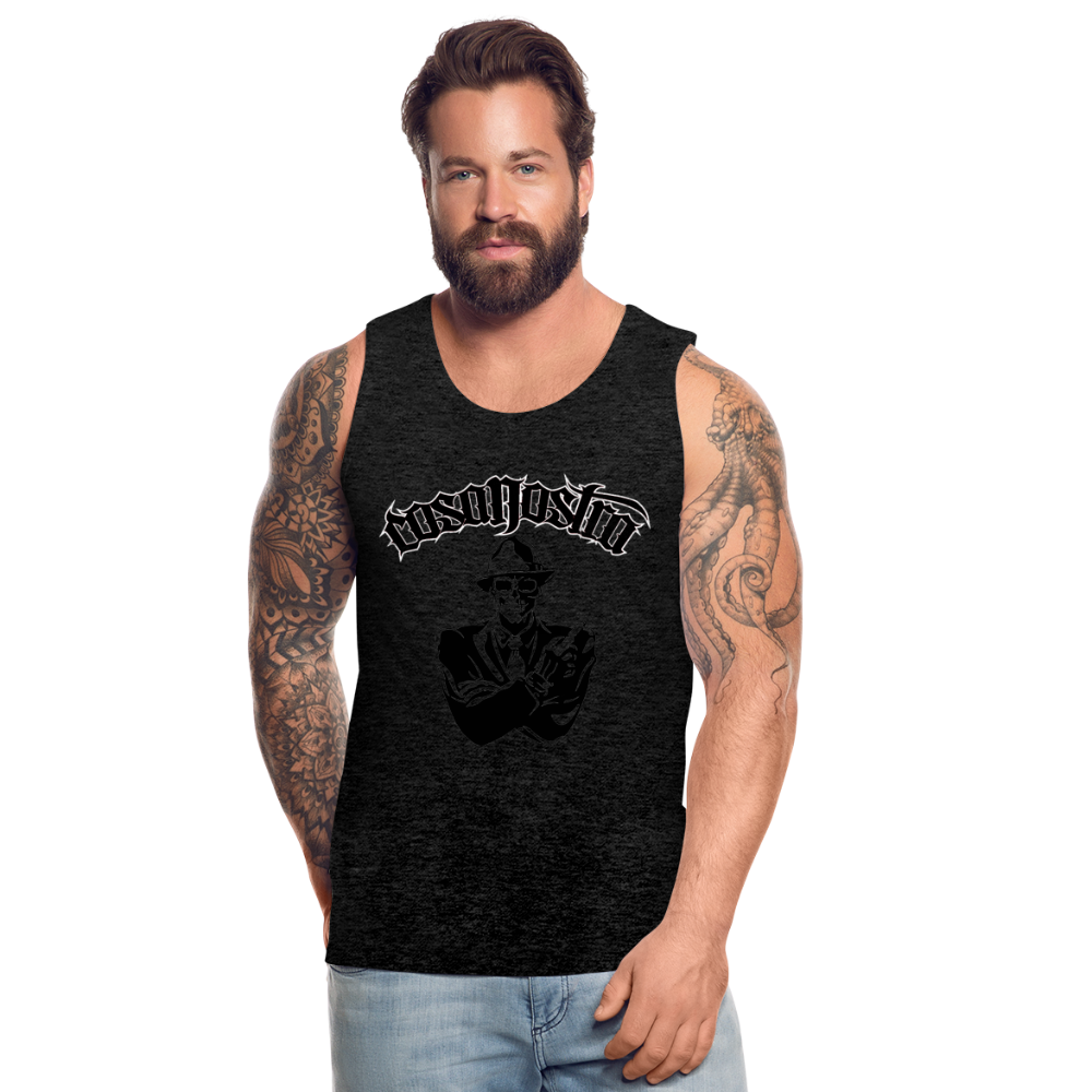Tanktop T-Shirt COSANOSTRA Muskelshirt Achselshirt Sport Basic Herren - Anthrazit