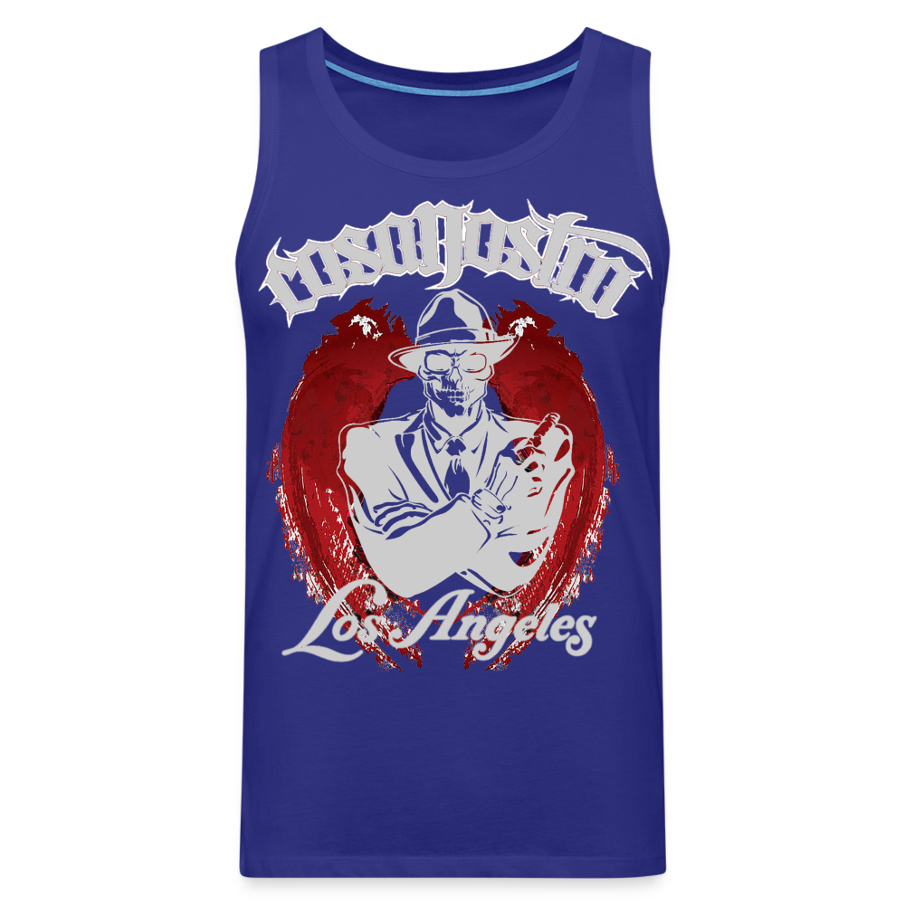 Tanktop T-Shirt COSANOSTRA Muskelshirt Achselshirt Sport Basic Herren - Königsblau