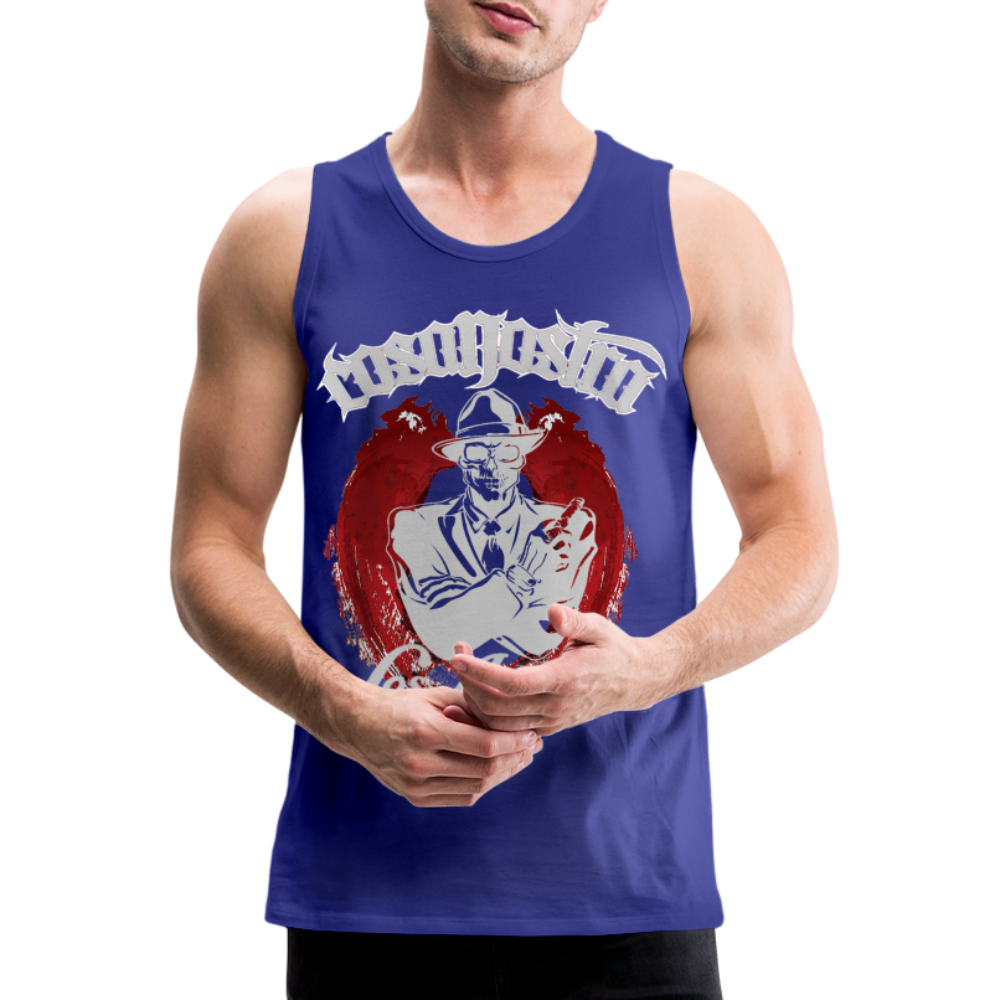 Tanktop T-Shirt COSANOSTRA Muskelshirt Achselshirt Sport Basic Herren - Königsblau