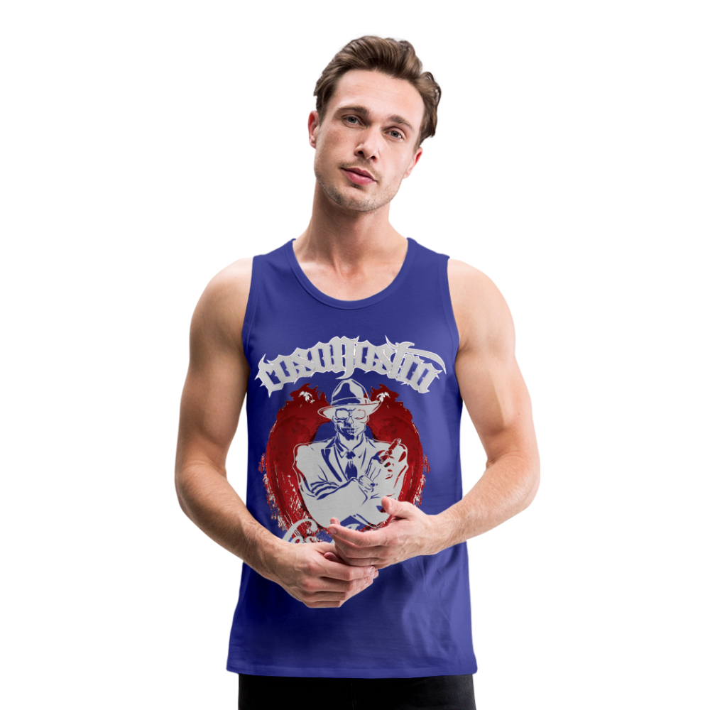 Tanktop T-Shirt COSANOSTRA Muskelshirt Achselshirt Sport Basic Herren - Königsblau