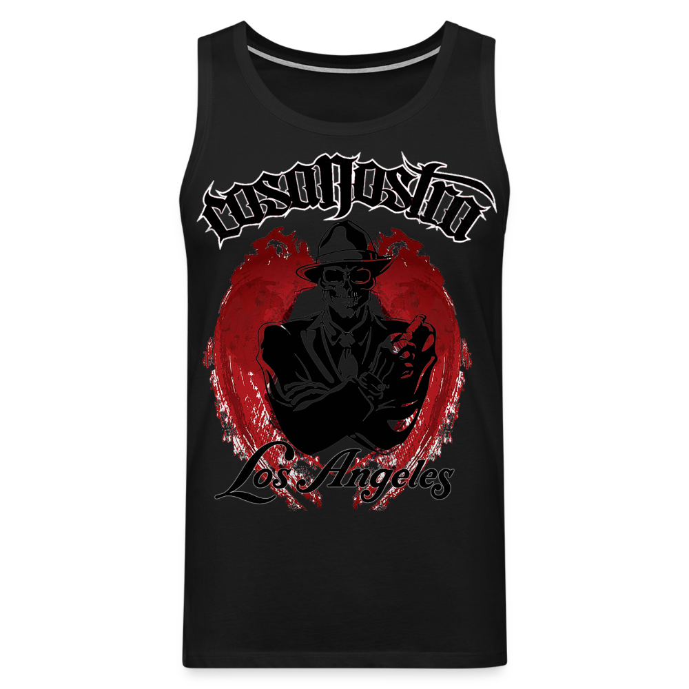 Tanktop T-Shirt COSANOSTRA Muskelshirt Achselshirt Sport Basic Herren - Schwarz