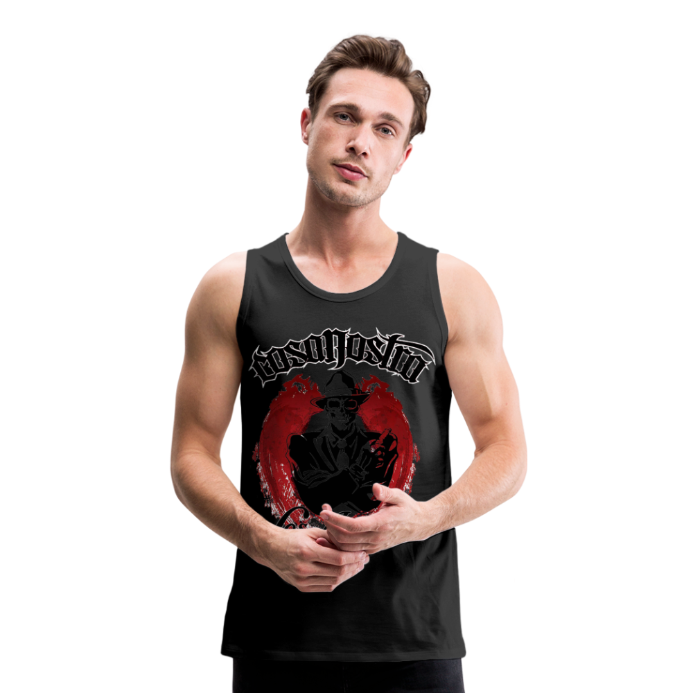 Tanktop T-Shirt COSANOSTRA Muskelshirt Achselshirt Sport Basic Herren - Schwarz