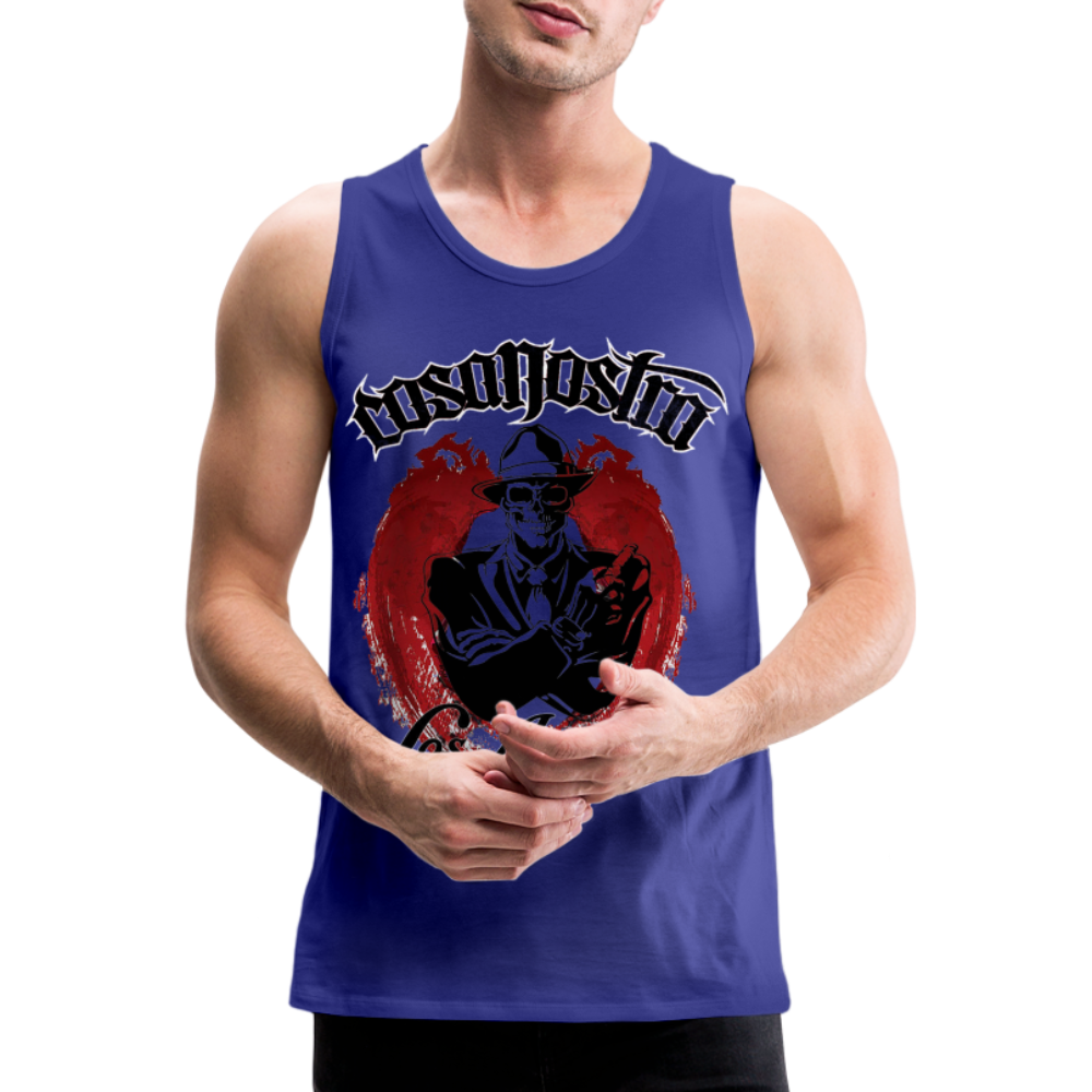 Tanktop T-Shirt COSANOSTRA Muskelshirt Achselshirt Sport Basic Herren - Königsblau