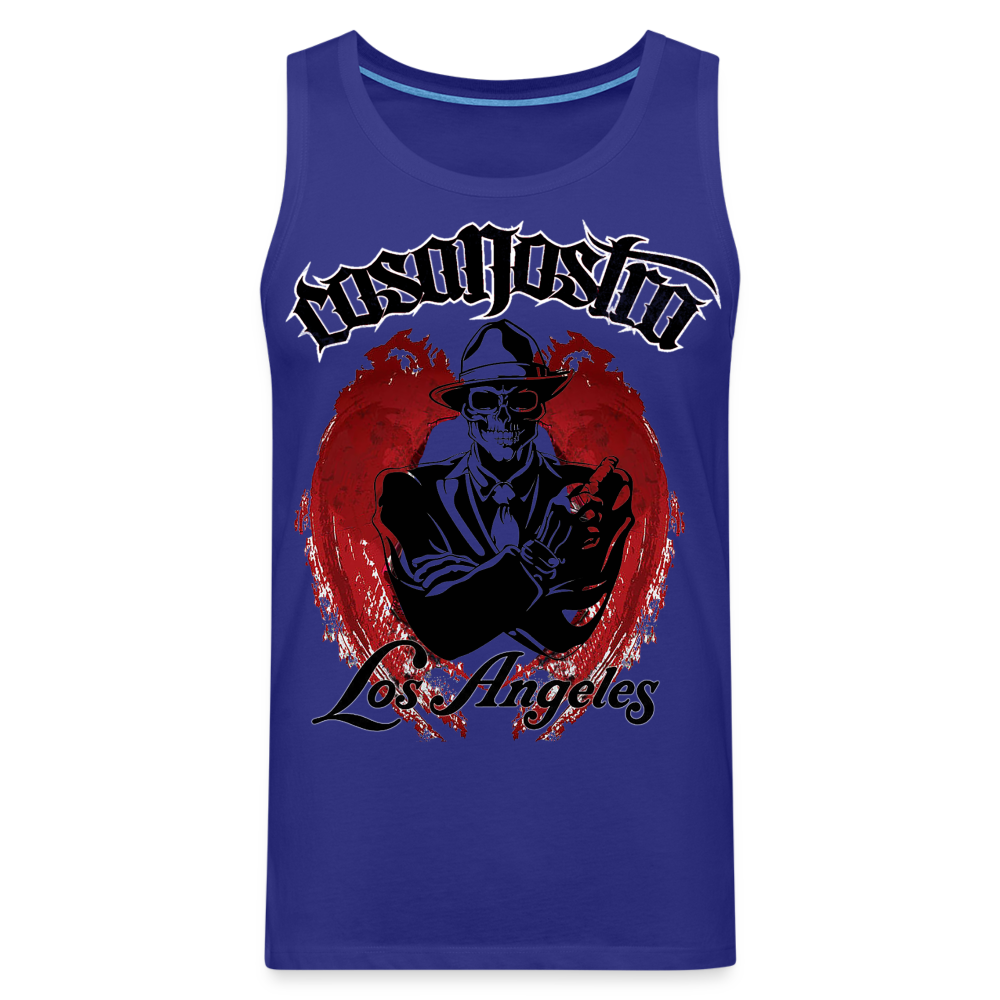 Tanktop T-Shirt COSANOSTRA Muskelshirt Achselshirt Sport Basic Herren - Königsblau