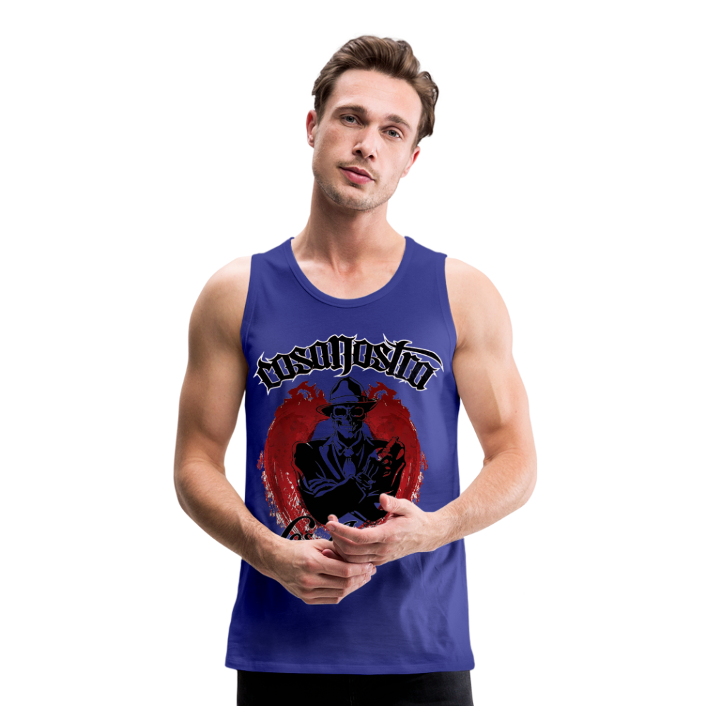 Tanktop T-Shirt COSANOSTRA Muskelshirt Achselshirt Sport Basic Herren - Königsblau