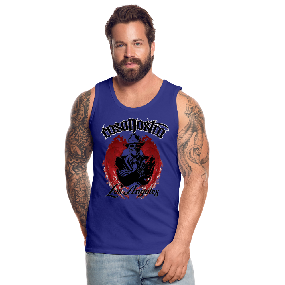 Tanktop T-Shirt COSANOSTRA Muskelshirt Achselshirt Sport Basic Herren - Königsblau