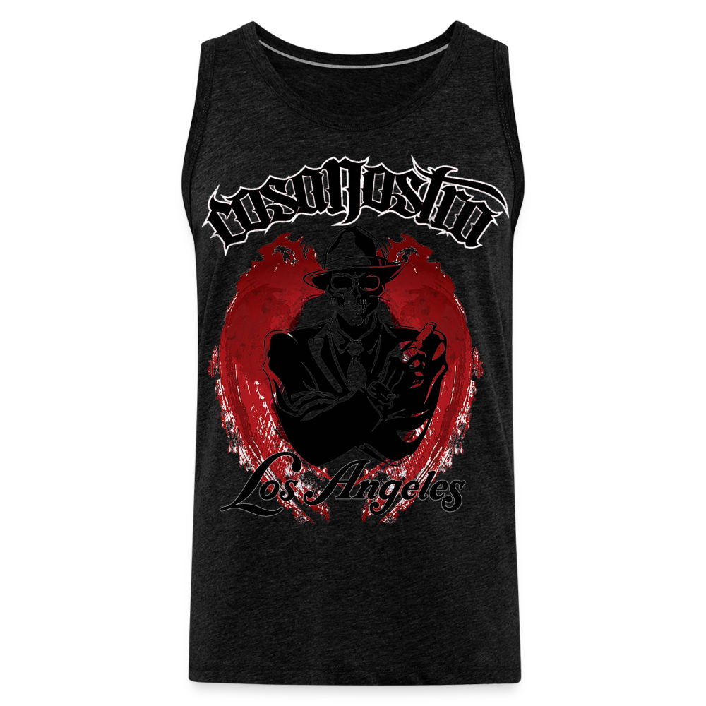 Tanktop T-Shirt COSANOSTRA Muskelshirt Achselshirt Sport Basic Herren - Anthrazit