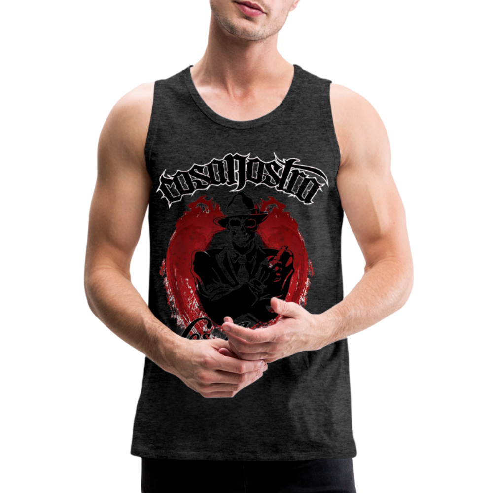 Tanktop T-Shirt COSANOSTRA Muskelshirt Achselshirt Sport Basic Herren - Anthrazit