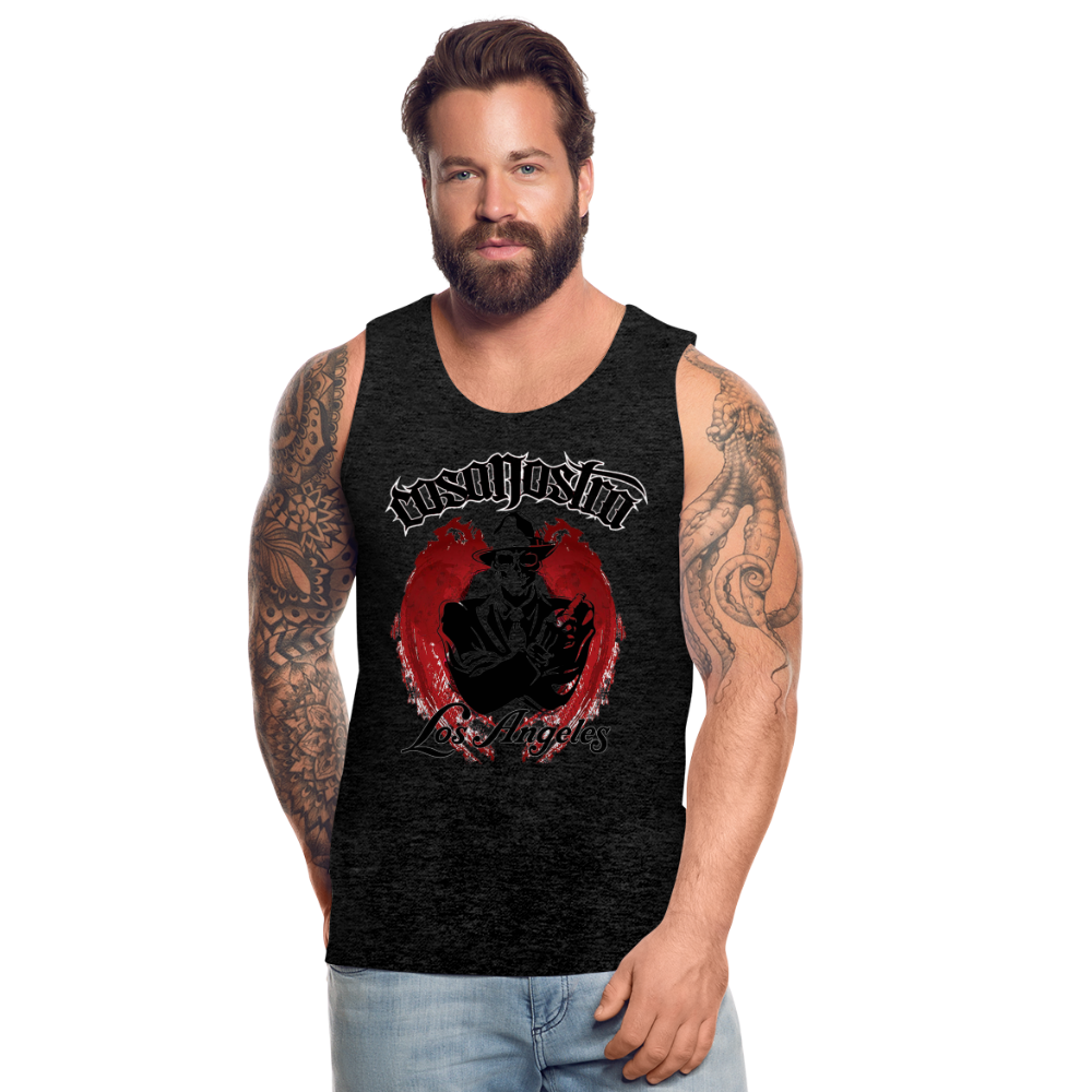 Tanktop T-Shirt COSANOSTRA Muskelshirt Achselshirt Sport Basic Herren - Anthrazit