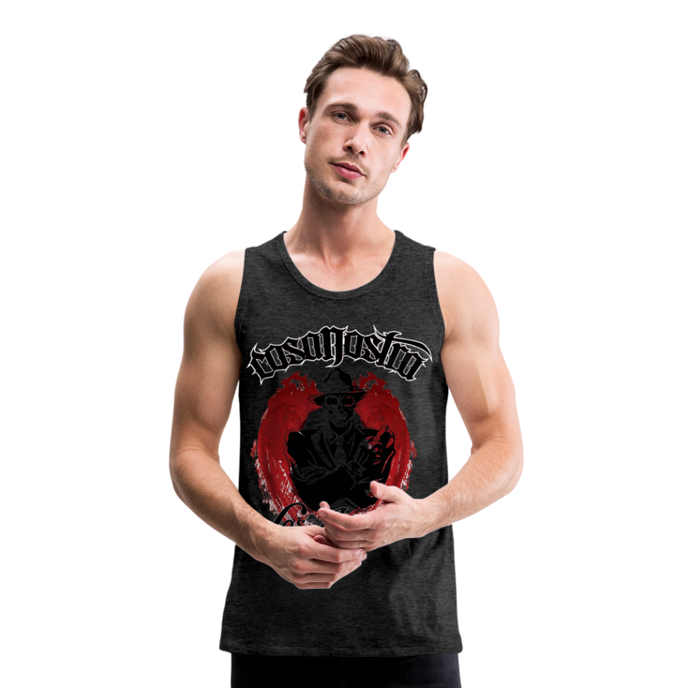 Tanktop T-Shirt COSANOSTRA Muskelshirt Achselshirt Sport Basic Herren - Anthrazit