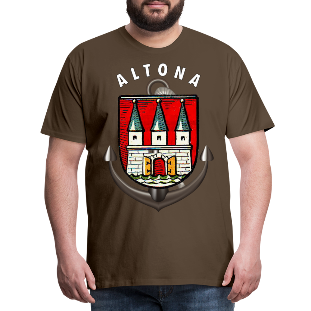 Männer Fashion ALTONA T-Shirt Rundhals Unisex Streetwear - Edelbraun