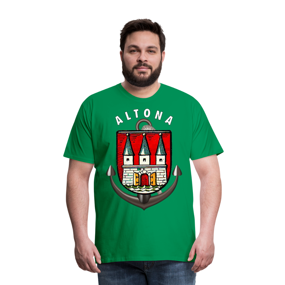 Männer Fashion ALTONA T-Shirt Rundhals Unisex Streetwear - Kelly Green